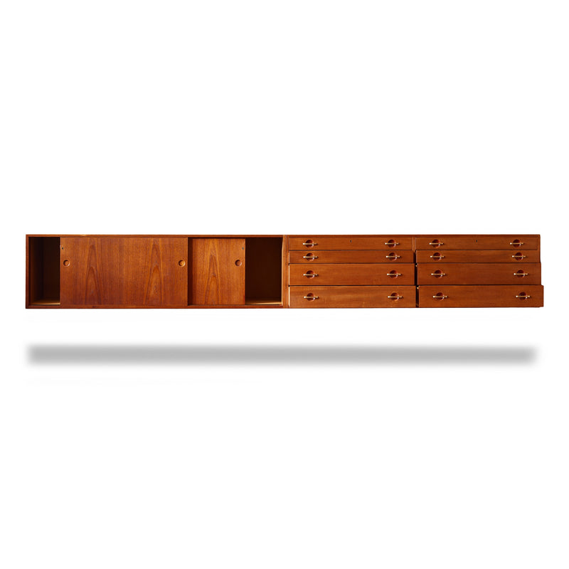 Wall Mount Cabinets in Teak by Hans J. Wegner for Johannes Hansen, 1951