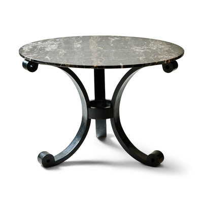 20th Century Solid Bronze Center Table With Marble Top