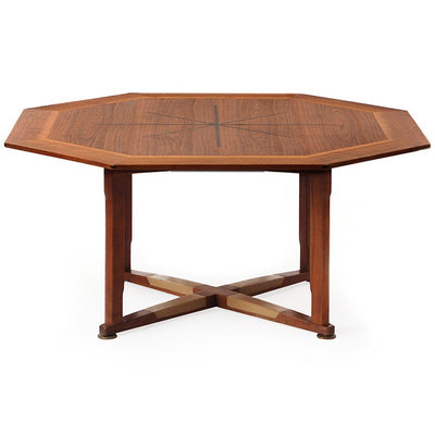 Octagonal Gaming Table by Edward Wormley for Dunbar