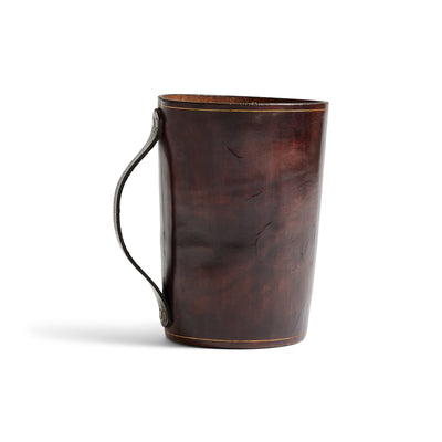 Handled Leather Container for Rosenfeld Imports, 1960s