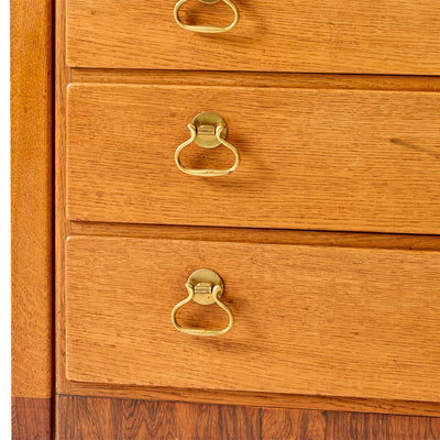 Unique Desk and Cabinet Storage Ensemble by Hans J. Wegner for Johannes Hansen, 1947