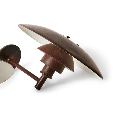 Copper Wall Sconce by Poul Henningsen for Louis Poulsen