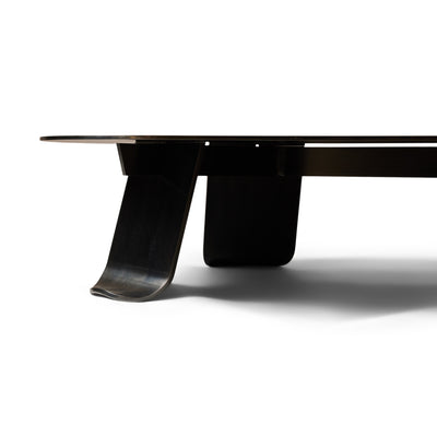 Chrysalis No. 2 Low Table in Blackened Steel by WYETH, Made to Order