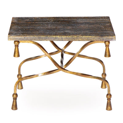 Gilded Wrought Iron Rope Table from Italy