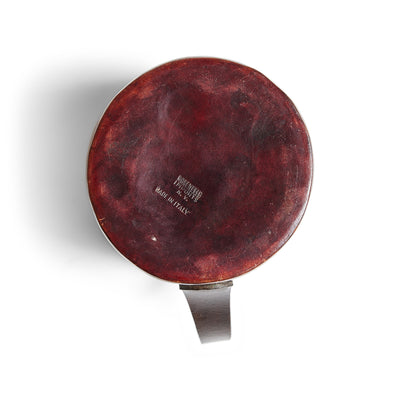 Handled Leather Container for Rosenfeld Imports, 1960s