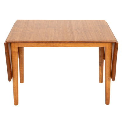 Teak Top Drop Leaf End Table by Hans Wegner, 1950's