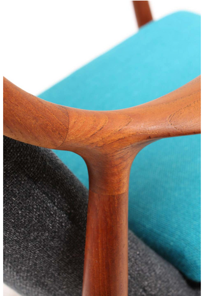 Perfect Pair of 45 Chairs by Finn Juhl for Niels Vodder, 1945