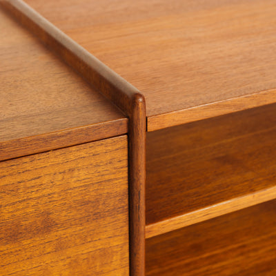 Minimalist Teak Wall Mount Cabinet Collection by Ejner Larsen & Aksel Bender Madsen for Willy Beck