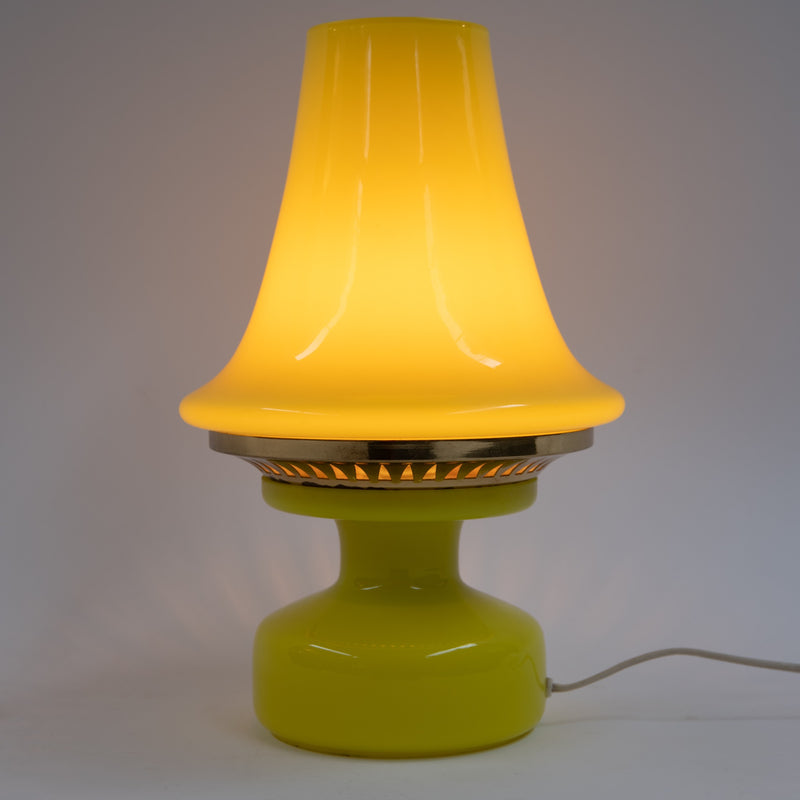 Yellow Glass Lantern Lamp by Hans-Agne Jakobsson for Markaryd