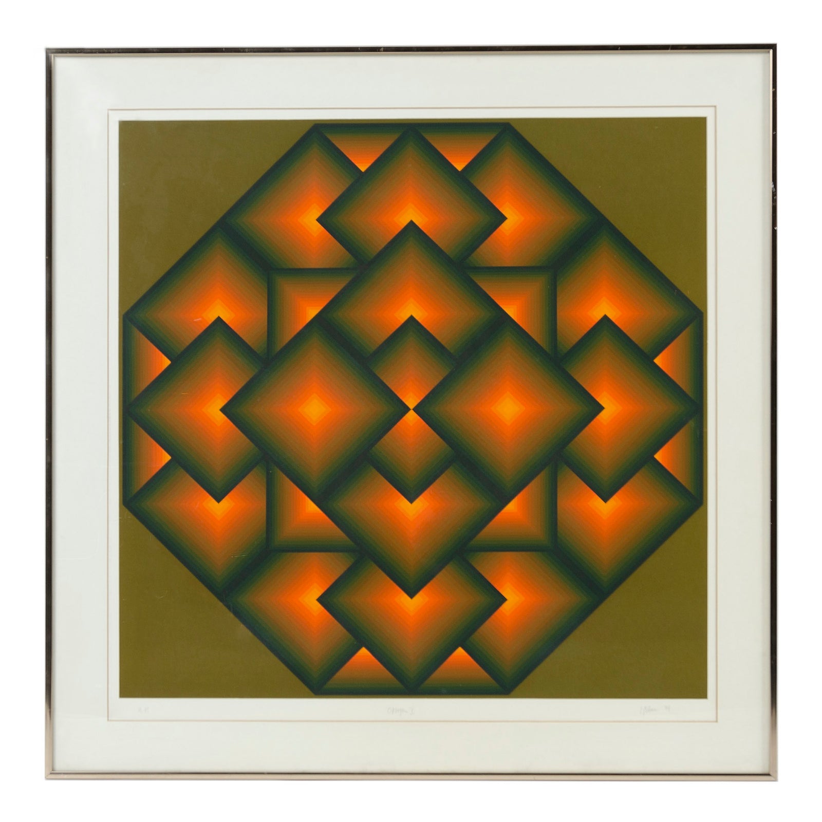'Octagon V' Serigraph by Jurgen Peters