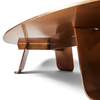 Chrysalis No. 1 Low Table in Natural Patinated Bronze by WYETH - WYETH