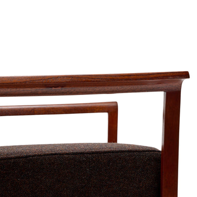 Mahogany Lounge Arm Chair by Ole Wanscher for A.J. Iversen