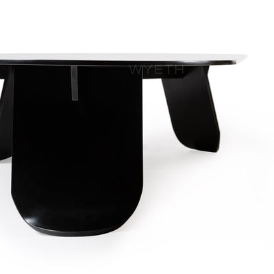 Chrysalis No. 1 Low Table in Blackened Steel by WYETH