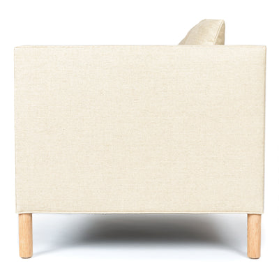 The ‘Tuxedo Sofa’ in Natural Linen by WYETH, Made to Order