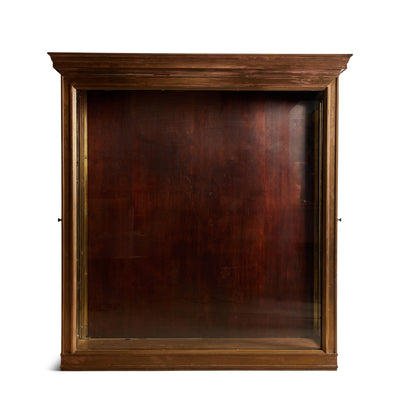 Old World Glass and Bronze Vitrine