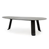 Chrysalis No. 1 Dining Table / Desk in Blackened Steel with Zinc Finish by WYETH, Made to Order