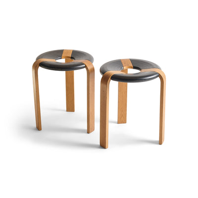 Tall Donut Seat Stool by Rud Thygesen & Johnny Sorensen for Magnus Olesen