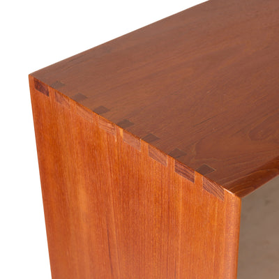 Glass Teak Cabinet by Johannes Aasbjerg, 1960s