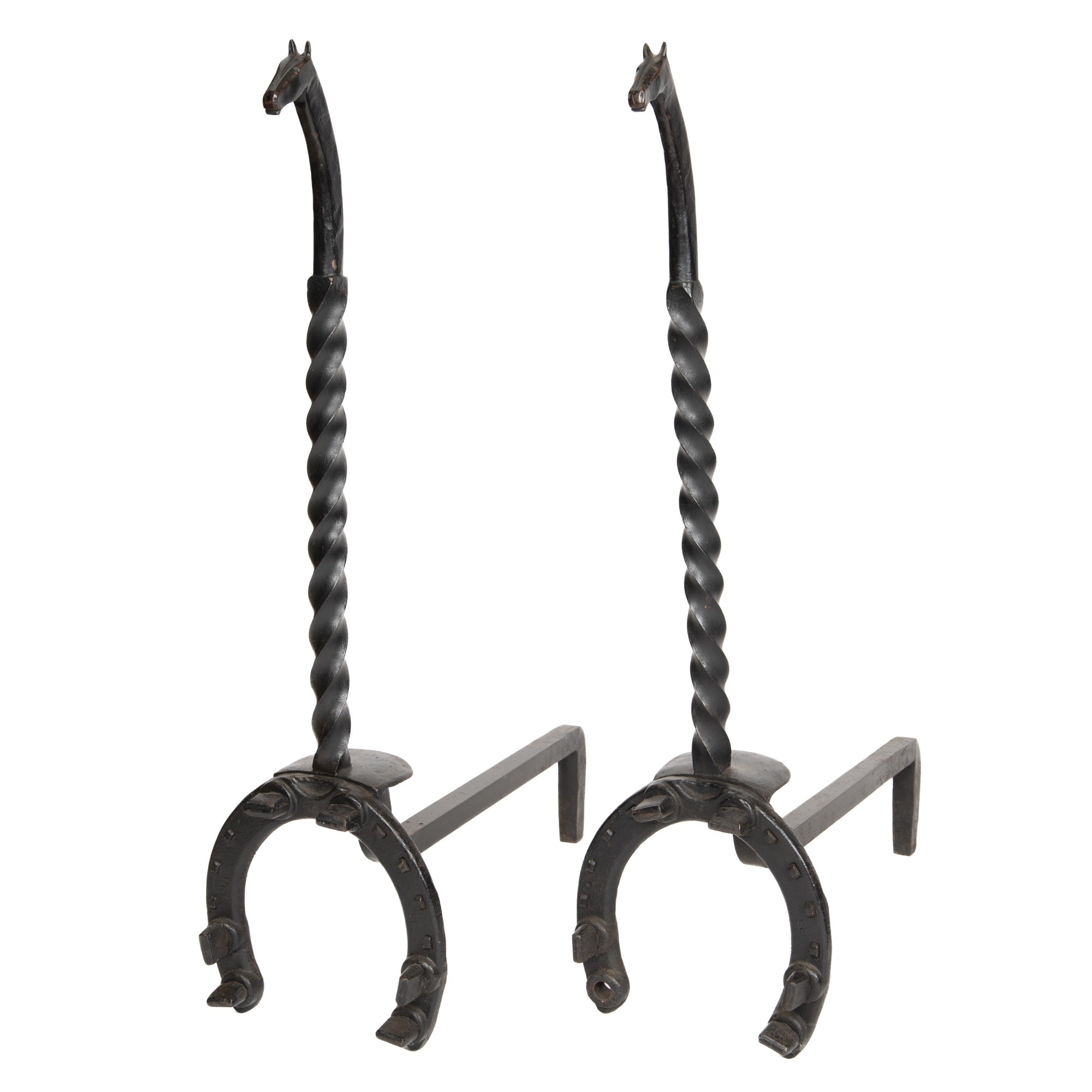 Horse Andirons from USA