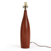 Pair of Turned Teak Table Lamps by ESA