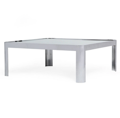 Polished Steel Low Table from USA