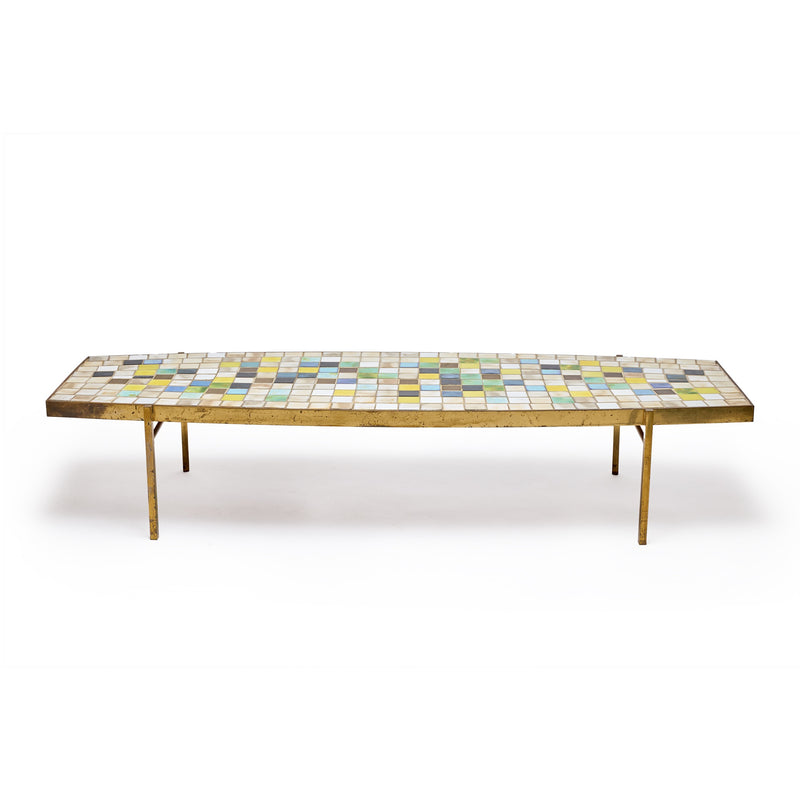 Mosaic Top Low Table from Italy