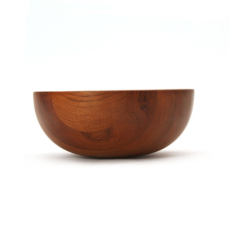 Turned Teak Bowl by Piet Hein for Kay Bojesen