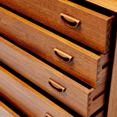 Five Drawer Cabinet by Peter Hvidt & Orla Mølgaard-Nielsen for Soborg Mobler