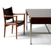 Rosewood and Steel Architect's Desk by Illum Wikkelso for P. Schultz & Co.