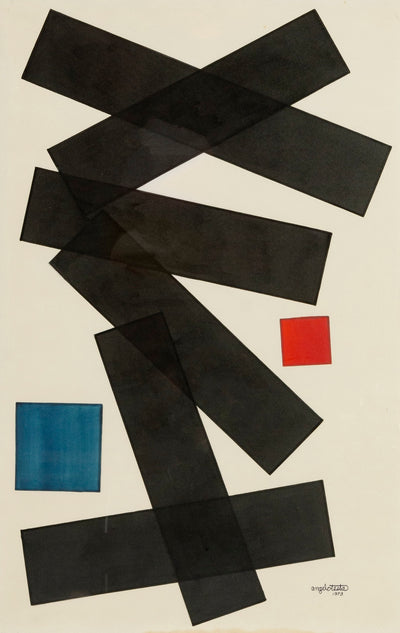 Limited Edition Abstract Print 83 by Angelo Testa, 1973