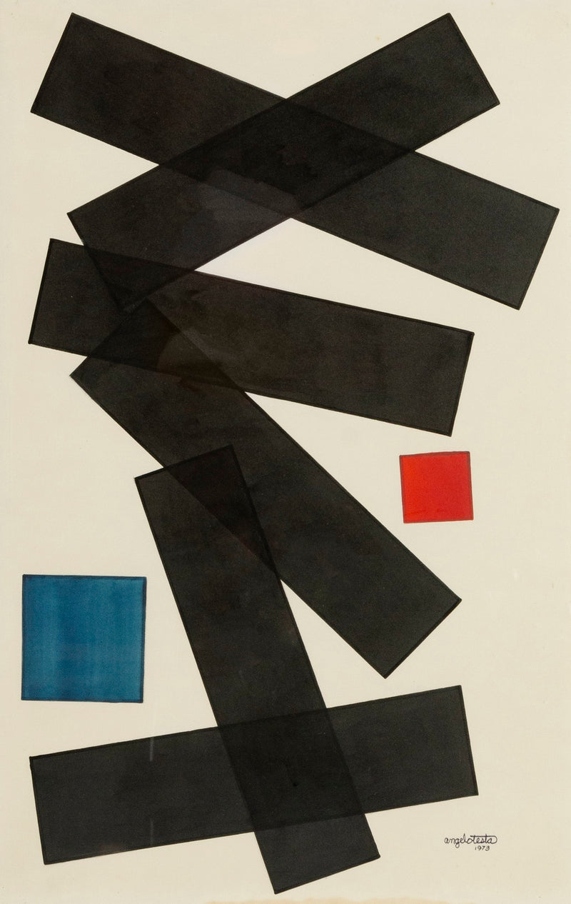 Limited Edition Abstract Print 83 by Angelo Testa, 1973