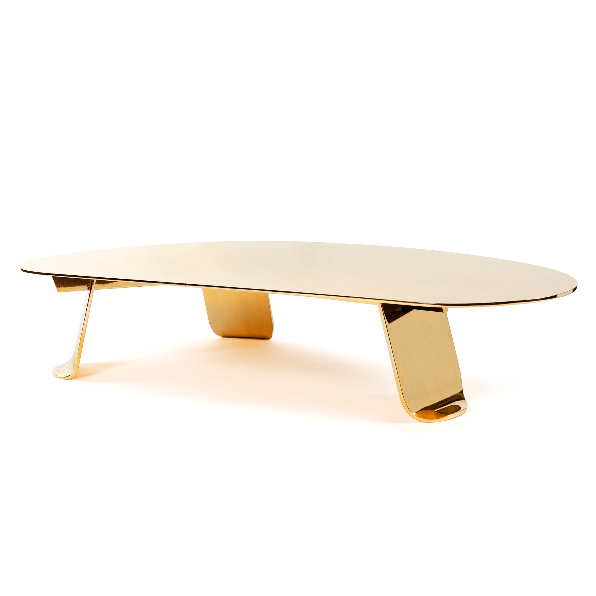 Chrysalis No. 1 Low Table in Polished Bronze by WYETH, Made to Order