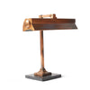 Bronze and Marble Desk Banker's Lamp for I.P. Frink