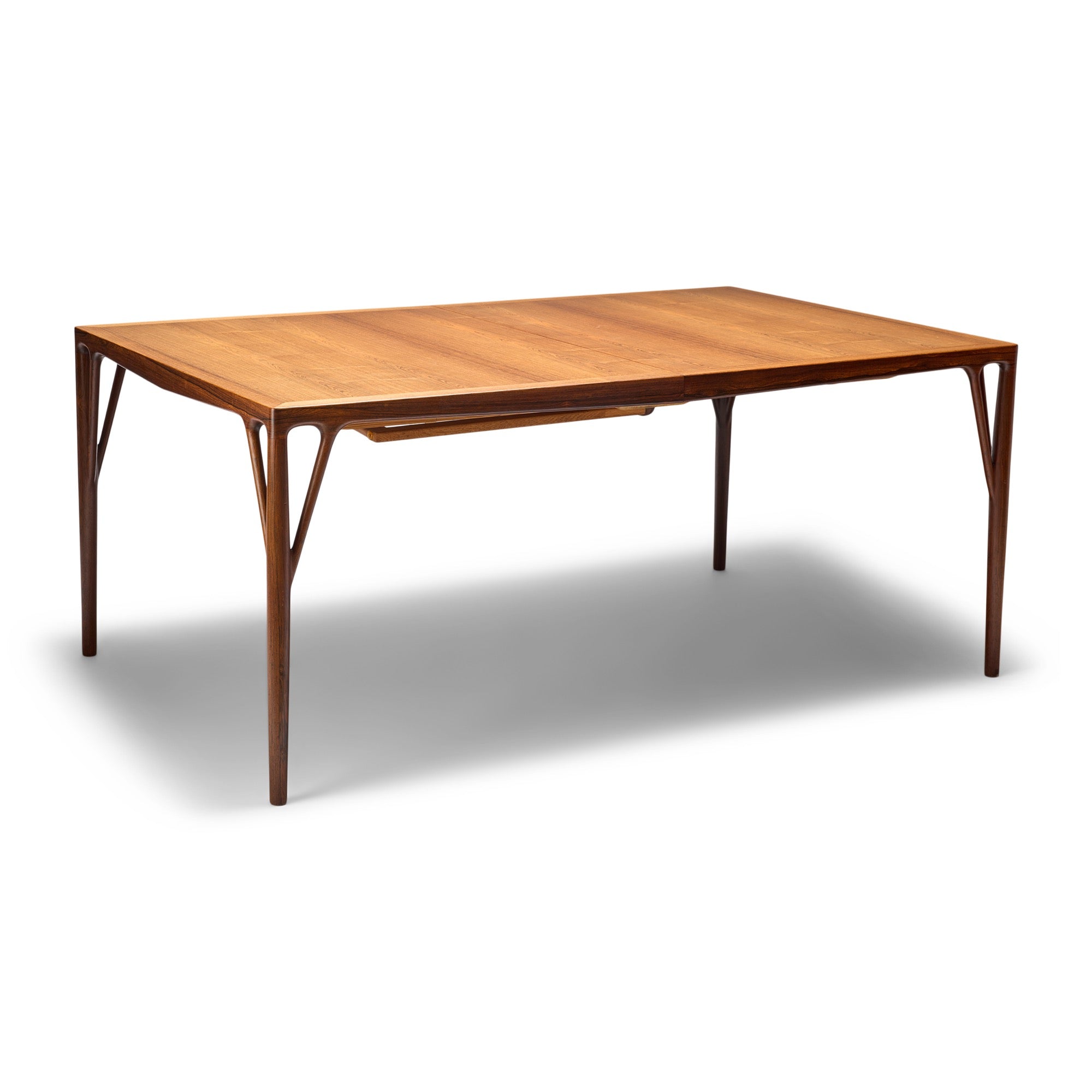 Rosewood Extension Dining Table by Vestergaard Jensen for Peder Pedersen