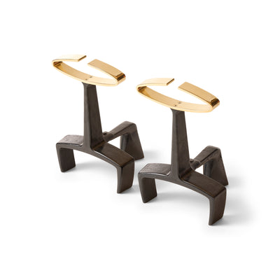 Bull Andirons by Donald Deskey for Bennett