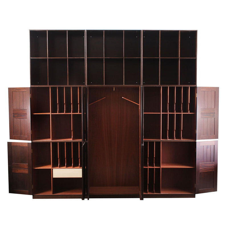 Mogens Koch Library Cabinets in Fumed Mahogany by Mogens Koch for Rud Rasmussen, 1932