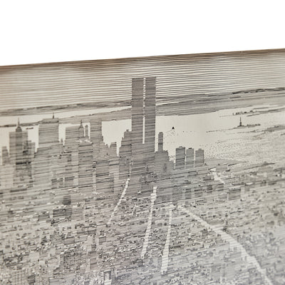 Lithograph of New York City Skyline by Finkenberg