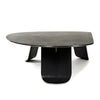 Chrysalis No. 1 Low Table in Blackened Stainless Steel with Polished Edges by WYETH, Made to Order