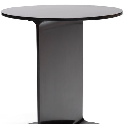 ‘Round I-Beam’ Table in Blackened Steel by WYETH