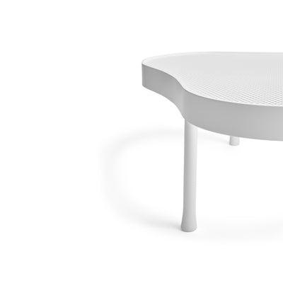 Original Biomorphic Low Table in White Steel by WYETH, Made to Order