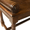 Antique European Turned Walnut Great Bench