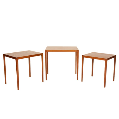 Teak Nesting Tables by Ludvig Pontopiddan, 1950's