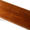 Unique Danish oak bench with a reversible leather & teak top by Unknown, 1960s