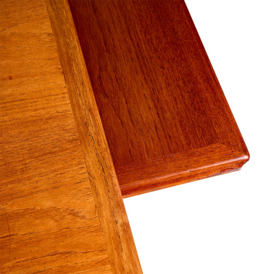 Teak and Oak Extension Dining Table by Hans J. Wegner for Johannes Hansen