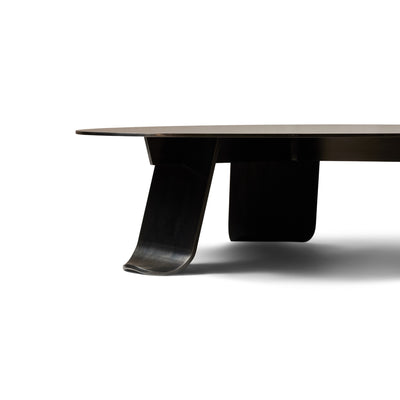 Chrysalis No. 2 Low Table in Blackened Steel by WYETH, Made to Order