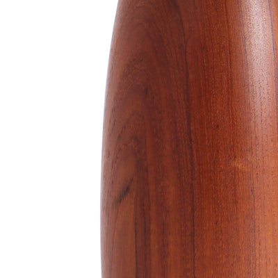 Pair of Turned Teak Table Lamps by ESA