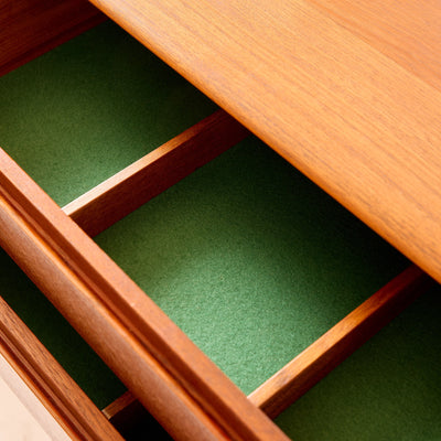 Solid Teak Sieboard by Johannes Aasbjerg, 1960's