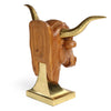 Carved Bull Sculpture from USA