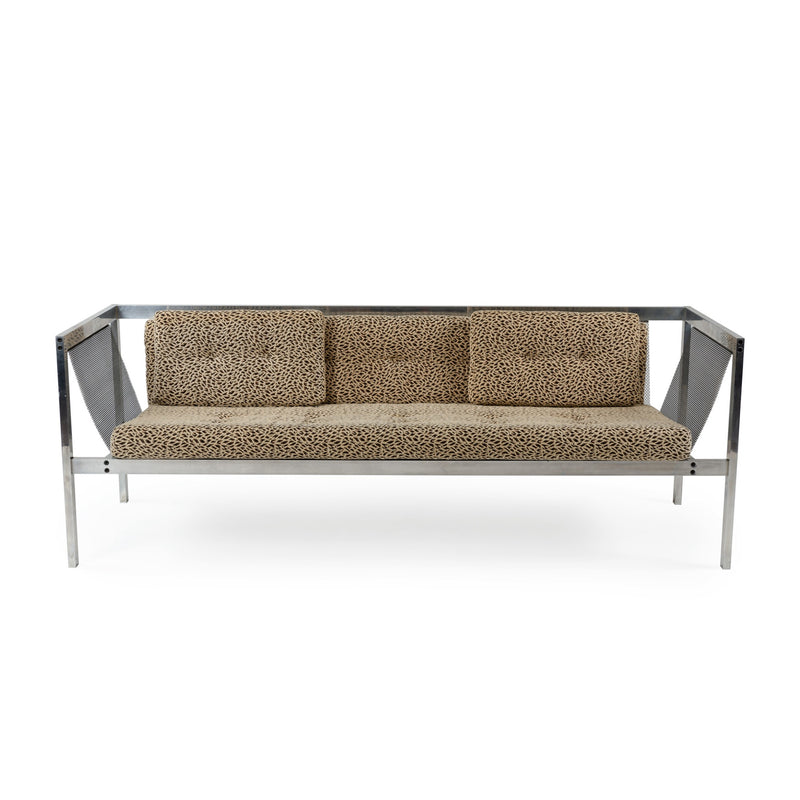 Wire Mesh Sofa Attributed to Gordon Bird and William Rietkerk for Bird-Rietkerk Associates