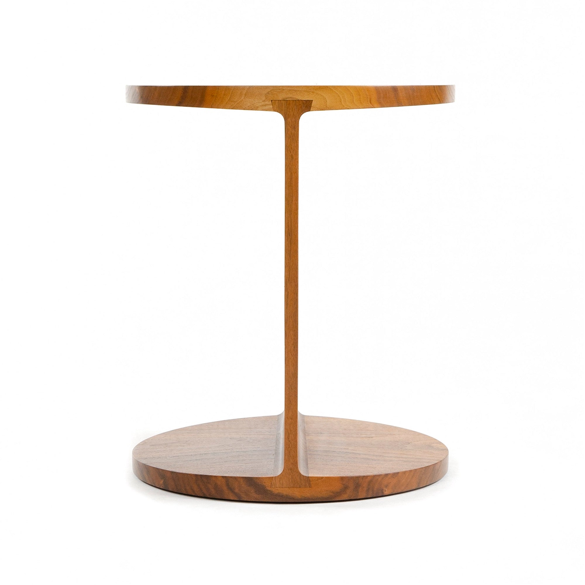‘Round I-Beam’ Table in Walnut by WYETH, Made to Order